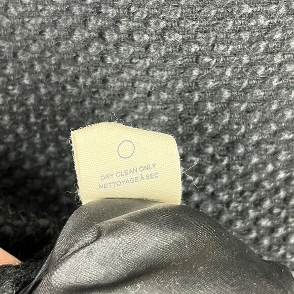 Billabong Poncho Jacket Womens Medium Black Wool Blend Heavyweight Outerwear - Picture 9 of 13